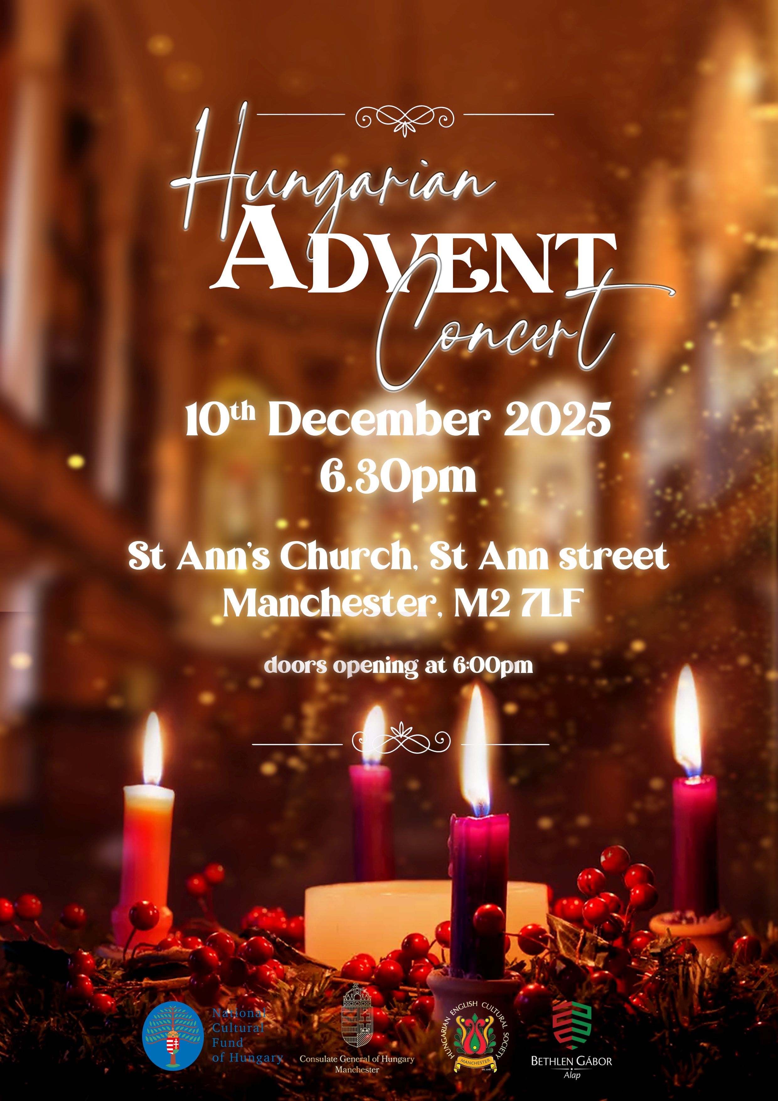 Adventi koncert december 10-én Manchesterben